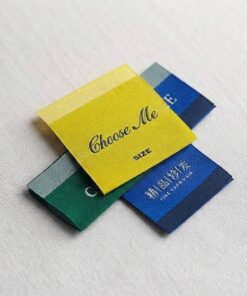Colorful apparel branding woven accessories