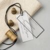 eco friendly double layer apparel hanging tag