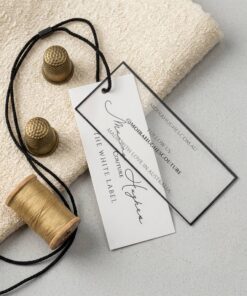 eco friendly double layer apparel hanging tag