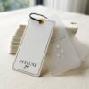 eco friendly dual layer garment hanging tag