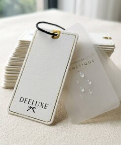 eco friendly dual layer garment hanging tag