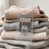 high end knitwear plastic label and tag