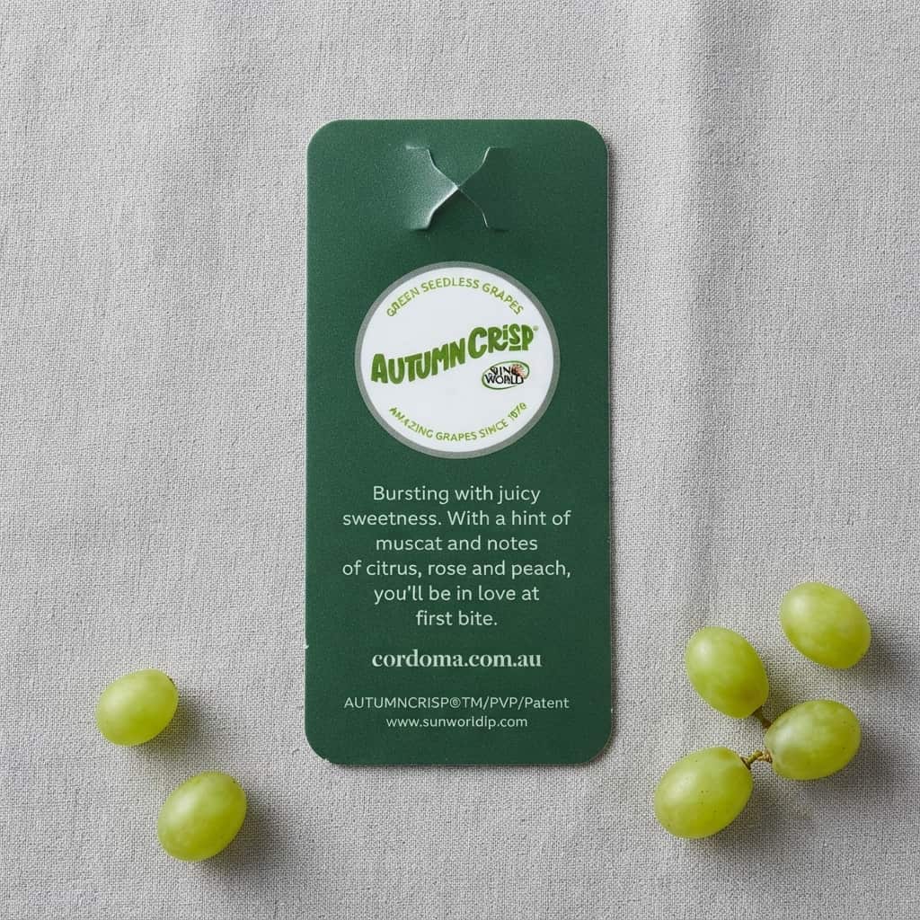 Custom fruit branding paper hanging label for grapes Custom fruit branding paper hanging label for grapes