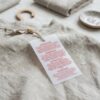 matte clear pp hang tag for apparel