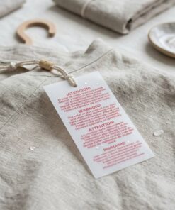 matte clear pp hang tag for apparel