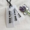 waterproof clear plastic hang tag for apparel
