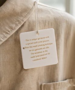 Translucent plastic price tags for retail