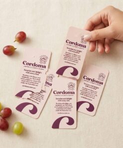 Custom luxury grape brand paper hang tag