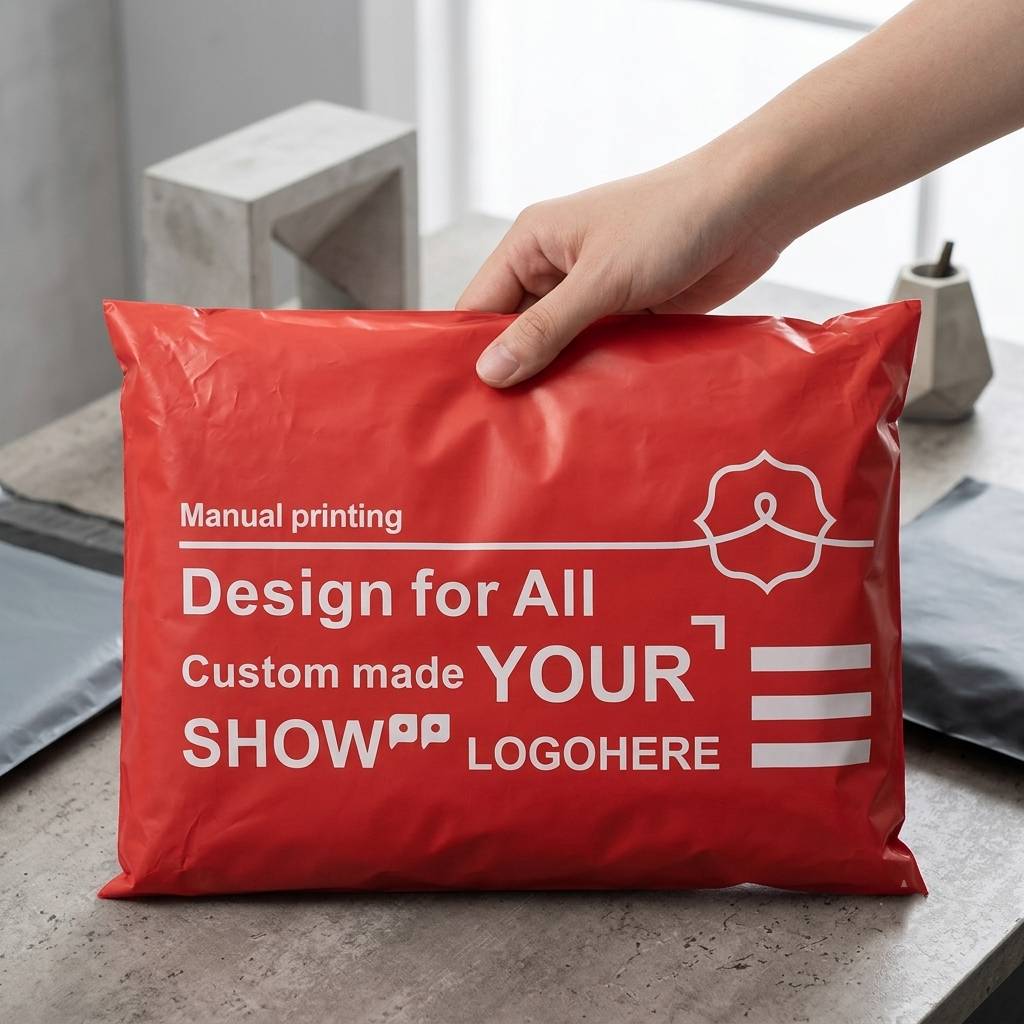 Opaque Tear-Resistant Poly Red Courier Bag Manufacturer Opaque Tear-Resistant Poly Red Courier Bag Manufacturer