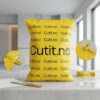 Yellow Logistics Packaging Bags with Strong Self-Adhesive Strips and Tamper-Proof Seals