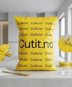 Yellow Logistics Packaging Bags with Strong Self-Adhesive Strips and Tamper-Proof Seals