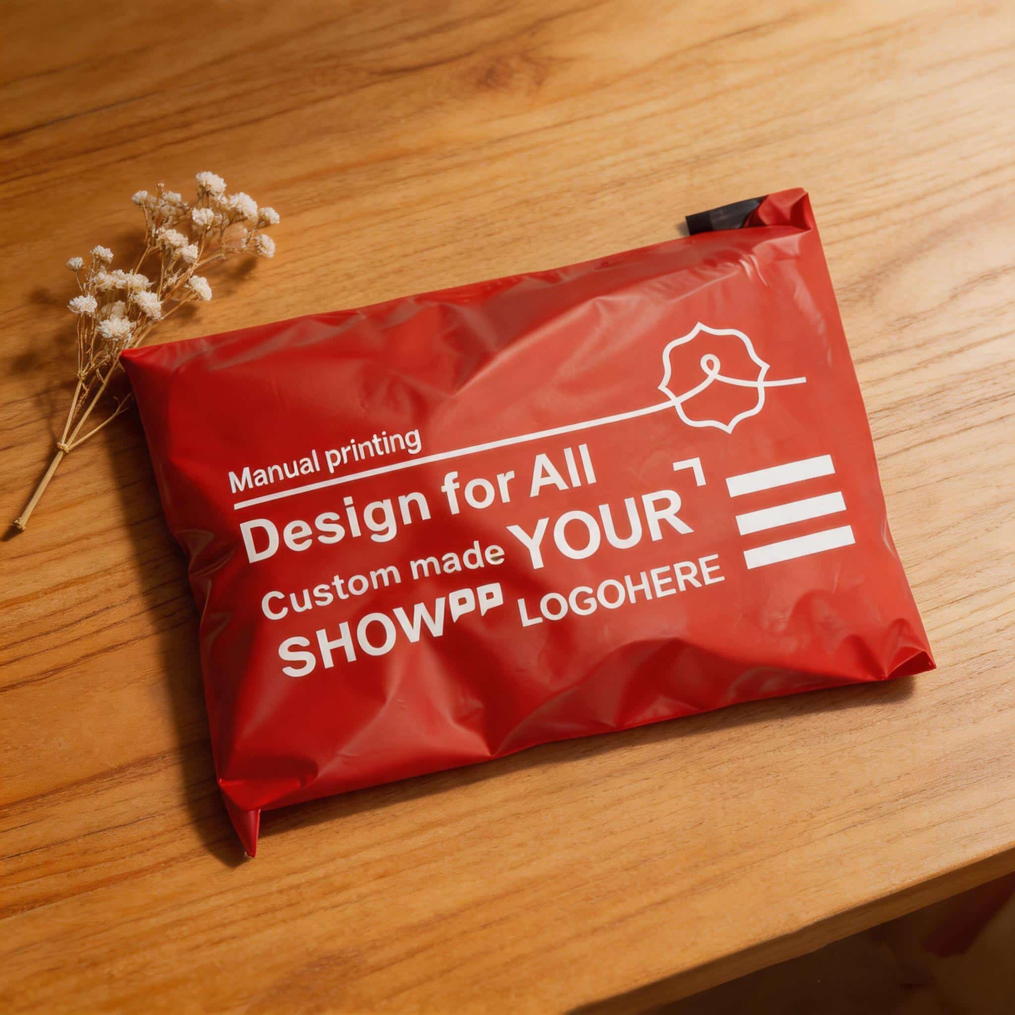Bulk Custom Eye-Catching Red Self-Seal Logistics Bags Bulk Custom Eye-Catching Red Self-Seal Logistics Bags