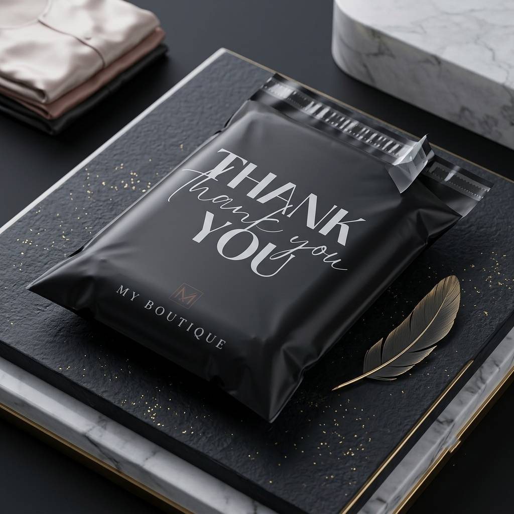 Bulk Custom Opaque Tear-Resistant Black Poly Courier Bags Bulk Custom Opaque Tear-Resistant Black Poly Courier Bags