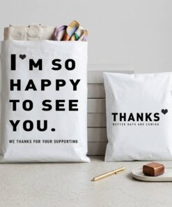 Bulk waterproof white mailing bags for e-commerce