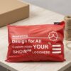 Red Mailing Bags with Custom Logo Printing for E-commerce Shipping