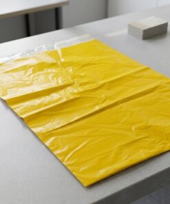 Wholesale Custom Printed Yellow All-Over Logo Poly Mailer Bags