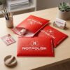 Custom logo red bubble mailing bags for beauty brands