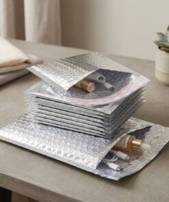 Bulk waterproof metallic bubble mailing bags for electronics
