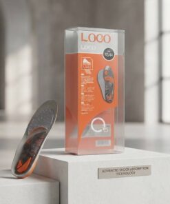 Custom printed transparent PVC box for shoe insoles wholesale
