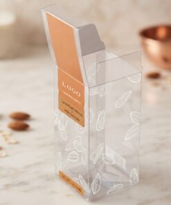 Custom food-grade clear PVC packaging box for candy and chocolate wholesale