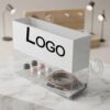 Custom retail packaging transparent PVC box with header card printing