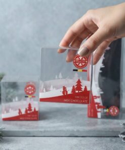 Wholesale Custom Christmas PVC Chocolate Clear Packaging Box
