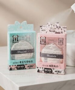 Custom PVC Clear Plastic Box for Cosmetic Puff Wholesale