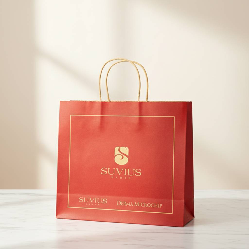 Wholesale Premium Red Paper Shopping Bags for Cosmetics Wholesale Premium Red Paper Shopping Bags for Cosmetics