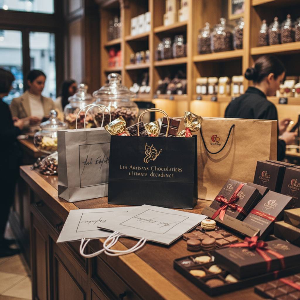 Wholesale Luxury Black and Brown Paper Bags with Custom Logo Wholesale Luxury Black and Brown Paper Bags with Custom Logo