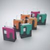 Custom Printed Multi-Color Boutique Paper Bag