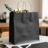 Custom Wholesale Black Gift Bag for Boutiques