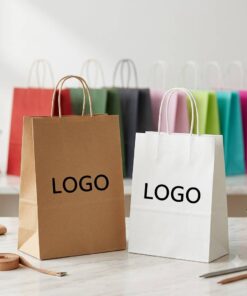 Custom Free Design Logo Print Paper Shopping Bag