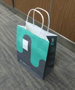 Vibrant Color Custom Brand Logo Paper Bag