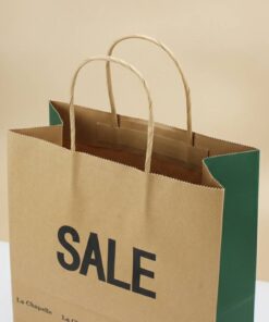 Custom Eco-Friendly Kraft and Cardboard Shopping Tote Bags Wholesale
