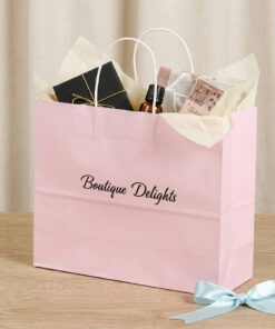 Luxury Pink Paper Packaging Bag Wholesale
