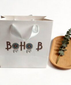 OEM Custom Brand Logo Paper Tote Bag for Accessories