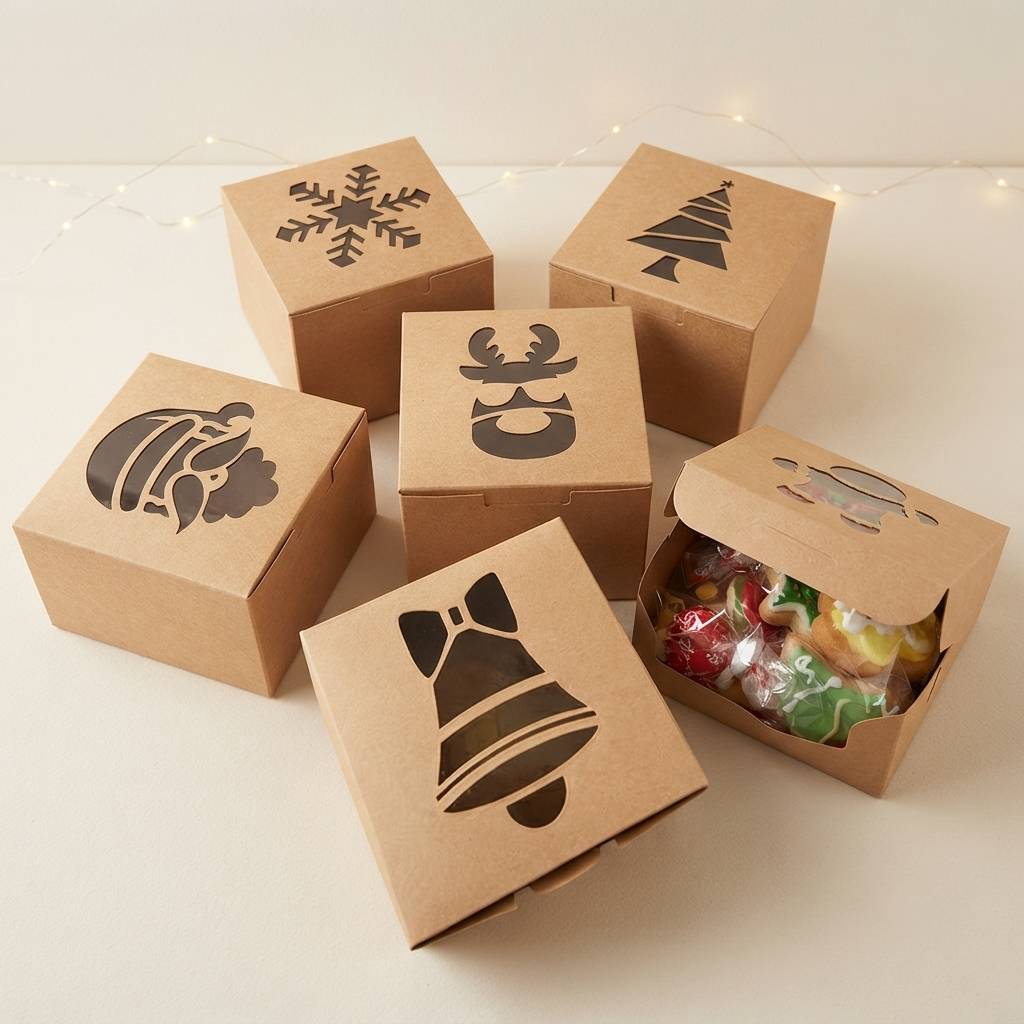 Kraft Paper Reverse Tuck End Box for Holiday Packaging Kraft Paper Reverse Tuck End Box for Holiday Packaging