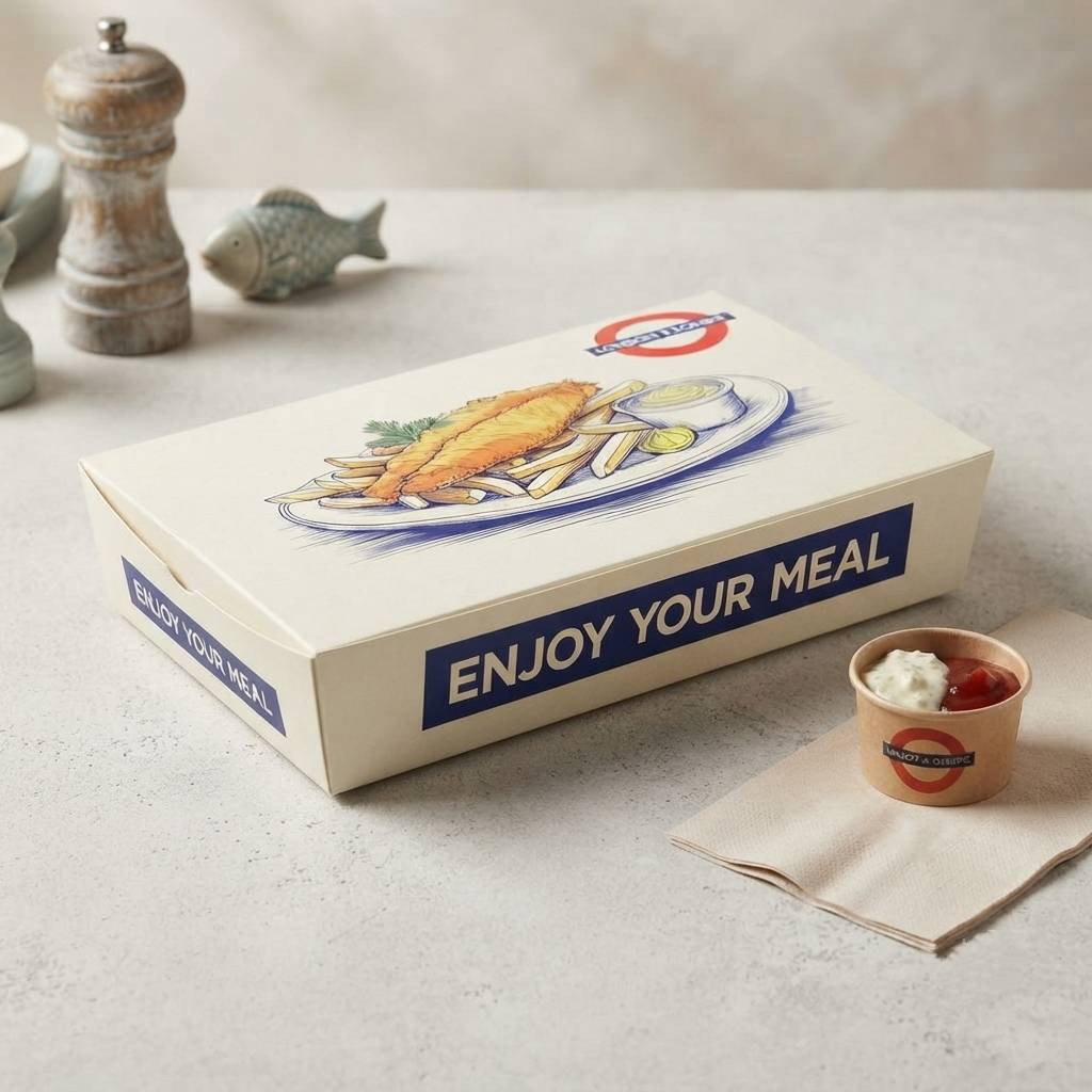 Custom printed logo food paper meal box Custom printed logo food paper meal box