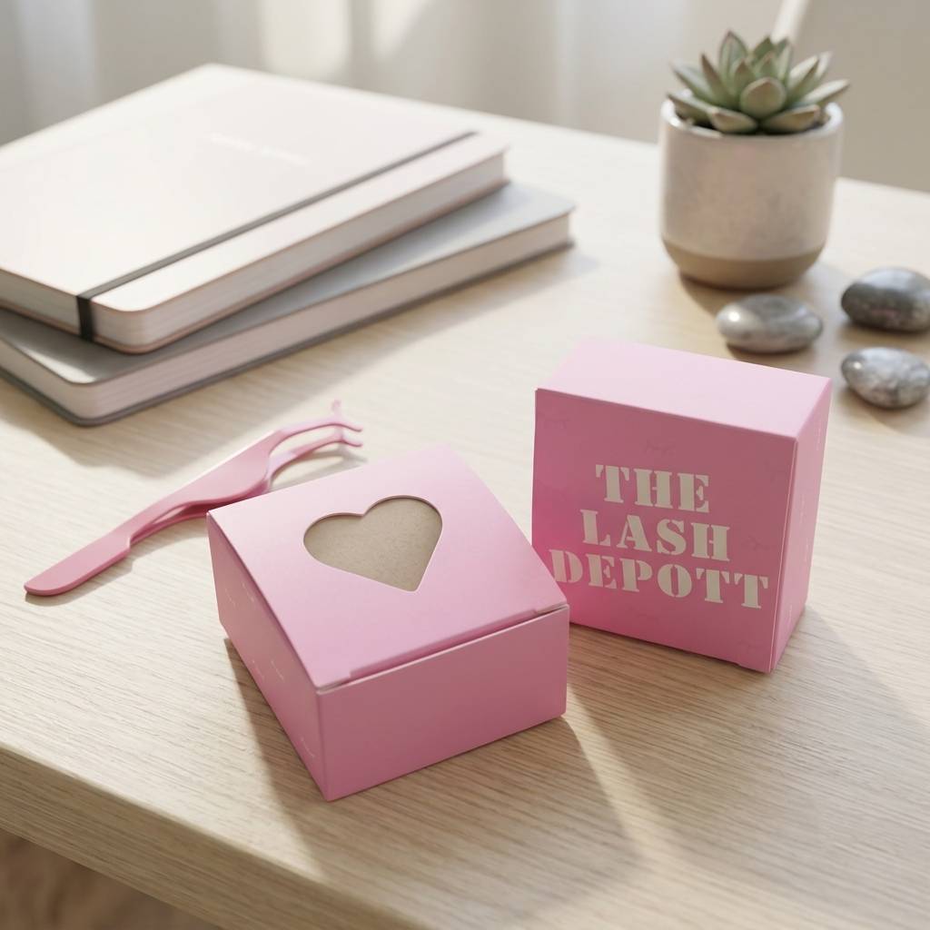 Heart shaped window paper packaging for makeup kits Heart shaped window paper packaging for makeup kits