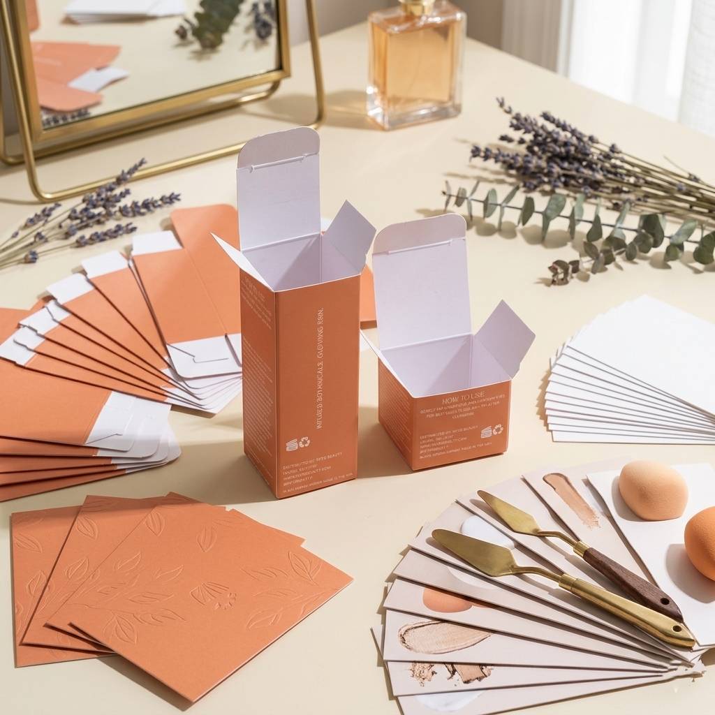 orange cardboard box for beauty product sample packaging orange cardboard box for beauty product sample packaging