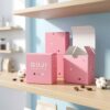 custom logo square folding cardboard box wholesale