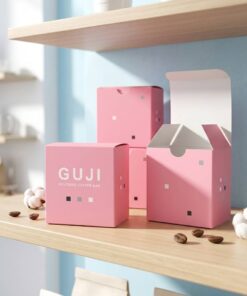 custom logo square folding cardboard box wholesale