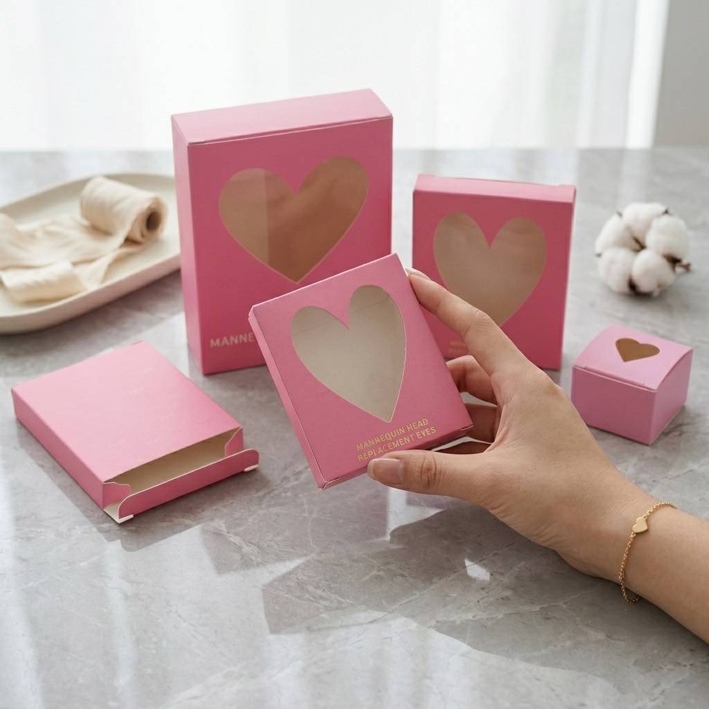 Private label cosmetic paper boxes with clear window Private label cosmetic paper boxes with clear window