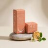 eco-friendly orange paper card box for retail