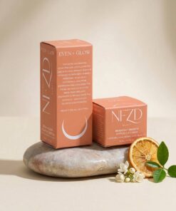eco-friendly orange paper card box for retail
