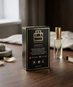 private label black paper box for cosmetic and scent products