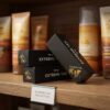 Matte black cardboard cosmetic packaging box supplier