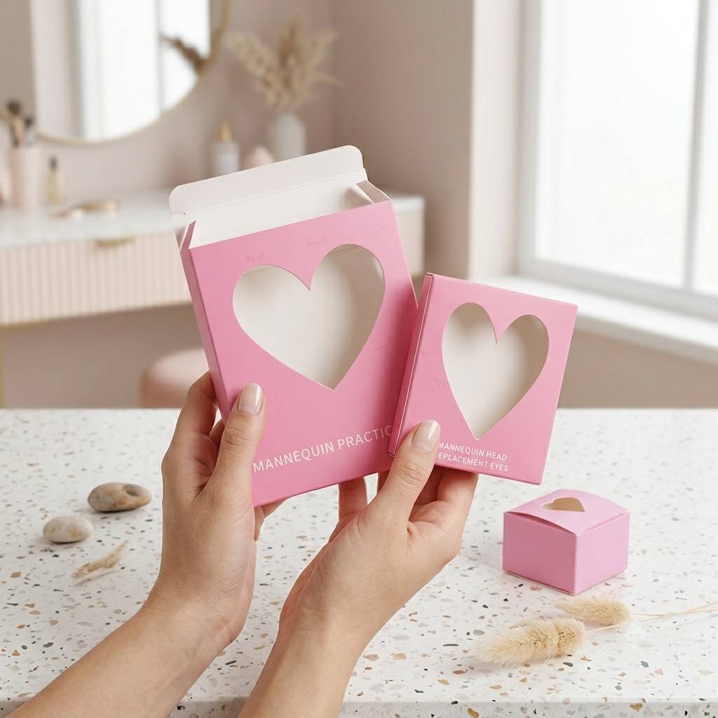 OEM ODM custom printed packaging box with heart cutout OEM ODM custom printed packaging box with heart cutout