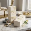 Luxury gold foil stamped paper packaging for beauty oil