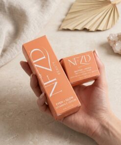 custom printed orange paper box for cosmetic packaging